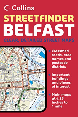 Stock image for Belfast Streetfinder Colour Atlas (Street Atlas) for sale by AwesomeBooks