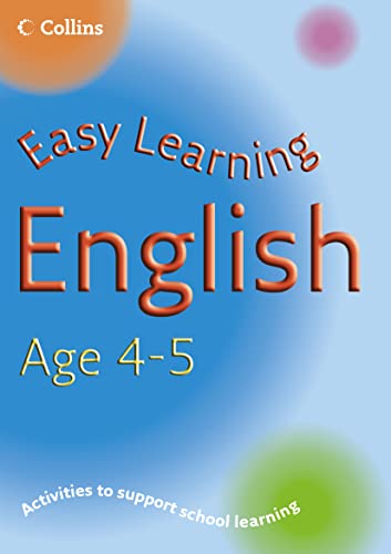 Imagen de archivo de Easy Learning - English Age 4-5 a la venta por AwesomeBooks