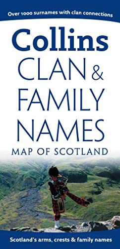 9780007213863: Clan and Family Names Map of Scotland