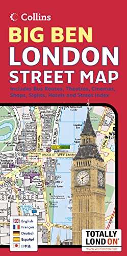 Stock image for London Big Ben Map for sale by Goldstone Books