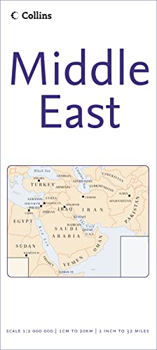 Stock image for Middle East Map by Collins (Reference Map) for sale by My Dead Aunt's Books