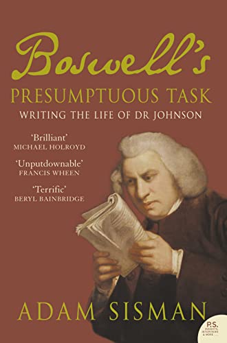 Beispielbild fr Boswell's Presumptuous Task: Writing the Life of Dr Johnson zum Verkauf von AwesomeBooks