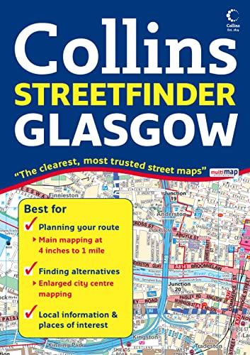 Stock image for Glasgow Streetfinder Colour Atlas (Collins Streetfinder) for sale by AwesomeBooks