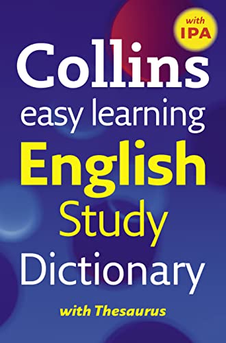 9780007261253: Easy Learning English Study Dictionary with IPA (Collins Easy Learning English): With Thesaurus