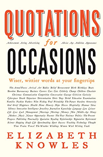 Beispielbild fr Quotations for Occasions zum Verkauf von AwesomeBooks