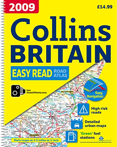 2009 Collins Easy Read Road Atlas Britain: A3 Edition (9780007272389) by Collins UK