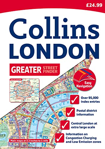 Stock image for Greater London Street Atlas: A4 Edition (Collins Travel Guides) for sale by WorldofBooks