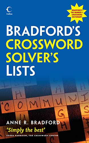 Stock image for Collins Bradford's Crossword Solver's Lists for sale by HPB Inc.