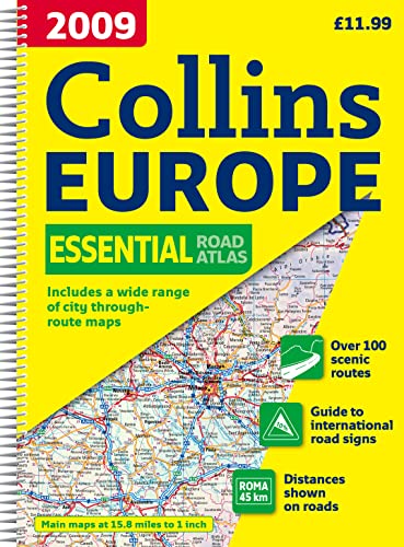 2009 Collins Road Atlas Europe: A4 Edition (International Road Atlases) (9780007282807) by Collins UK