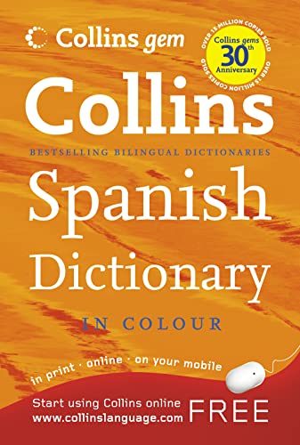 Beispielbild fr Collins Gem Spanish Dictionary (Collins Gem) zum Verkauf von WorldofBooks