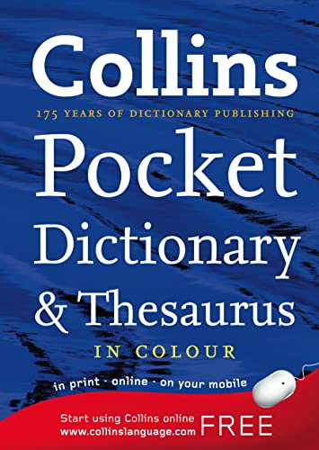Stock image for Collins Pocket Dictionary & Thesaurus for sale by AwesomeBooks