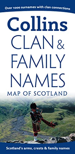 9780007300280: Collins Clan & Family Names Map of Scotland