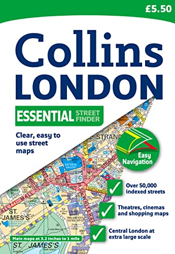 Beispielbild fr London Essential Streetfinder Atlas (Collins Travel Guides) zum Verkauf von AwesomeBooks