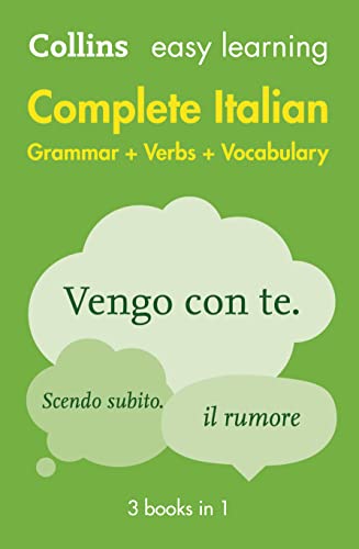 9780007324958: Easy Learning Complete Italian Grammar, Verbs and Vocabulary (3 books in 1) (Collins Easy Learning Italian)