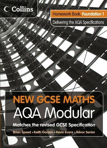 Beispielbild fr New GCSE Maths    Homework Book Foundation 1: AQA Modular zum Verkauf von AwesomeBooks