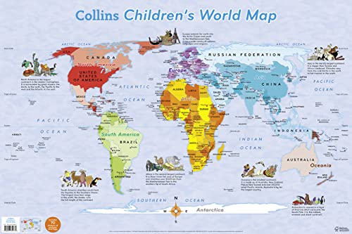 9780007352739: Collins Children’s World Map