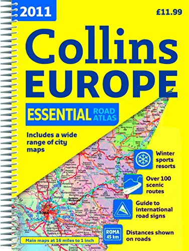 9780007364121: 2011 Collins Essential Road Atlas Europe [Lingua Inglese]