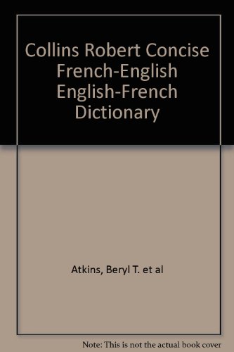 9780007367764: Collins Robert Concise French Dictionary