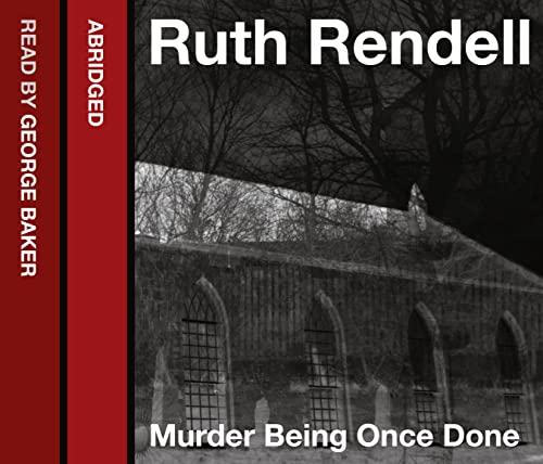 Murder Being Once Done (9780007424351) by Rendell, Ruth