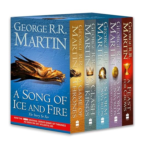 Beispielbild fr A Game of Thrones: A Song of Ice and Fire, Vol. 1-4: A Game of Thrones / A Clash of Kings / A Storm of Swords: Steel and Snow / A Storm of Swords: Blood and Gold zum Verkauf von PAPER CAVALIER US