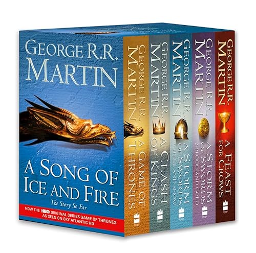 Stock image for A Game of Thrones: A Song of Ice and Fire, Vol. 1-4: A Game of Thrones / A Clash of Kings / A Storm of Swords: Steel and Snow / A Storm of Swords: Blood and Gold for sale by PAPER CAVALIER US