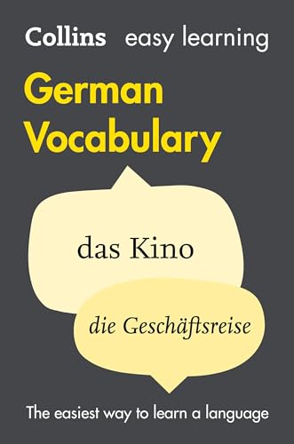 Imagen de archivo de Easy Learning German Vocabulary (Collins Easy Learning German) (German and English Edition) a la venta por California Books