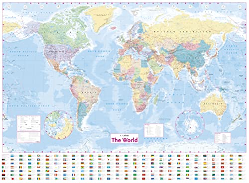 World Wall Laminated Map (9780007493104) by Collins UK