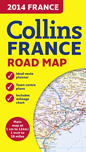 9780007498222: 2014 Collins Map of France