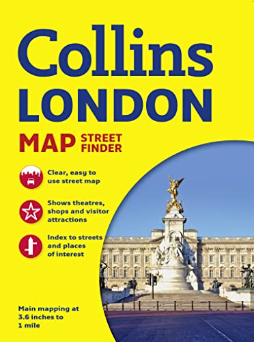 Stock image for Collins London Streetfinder Map (Collins Map Street Finder) for sale by WorldofBooks