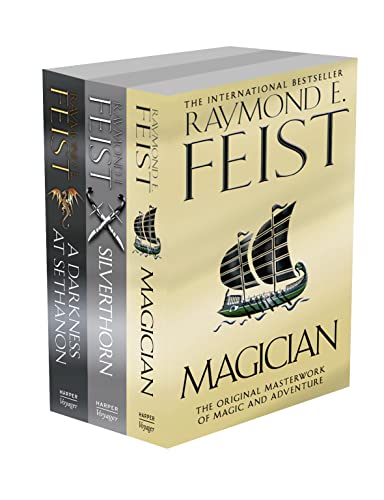 Stock image for Raymond E. Feist Riftwar Trilogy: Books 1, 2 and 3: Magician, Silverthorn and A Darkness at Sethanon for sale by Revaluation Books