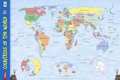 9780007536139: Countries of the World Wall Map