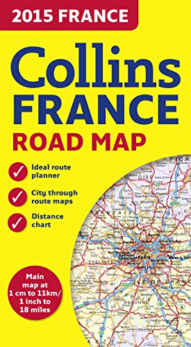 Imagen de archivo de 2015 Collins Map of France (Collins Road Map) a la venta por WorldofBooks