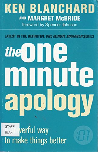 Stock image for The One Minute Apology for sale by WorldofBooks