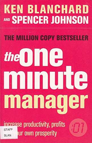 Imagen de archivo de The One Minute Manager : Increase Productivity, Profits and Your Own Prosperity a la venta por Better World Books Ltd