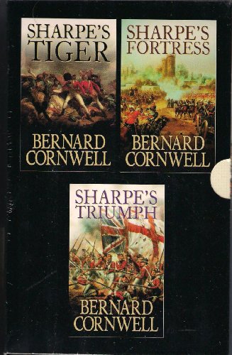 Stock image for Bernard Cornwell - 3 book box set: Sharpes Fortress, Sharpes Triumph and Sharpes Tiger for sale by MusicMagpie