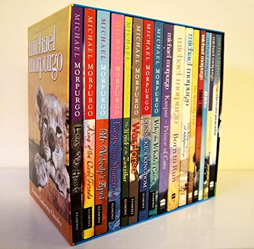 Stock image for Michael Morpurgo Box Set - 16 Books RRP £ 84.99: Why the Whales Came, Mr Nobody's Eyes, Kensuke's Kingdom, Long Way Home, Escape from Shangri-La, Dear Olly, Toro! Toro!, Cool!, The Butterfly Lion, Pri for sale by WorldofBooks