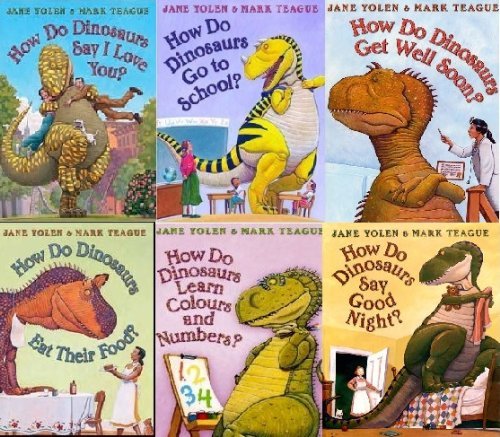 Stock image for How Do Dinosaurs Collection. 6 Books (How do Dinosaurs say Good Night, Eat Their Food, Learn Colours and Numbers, Get Well Soon, Go To School, Say I Love You). RRP 36.94. for sale by Revaluation Books