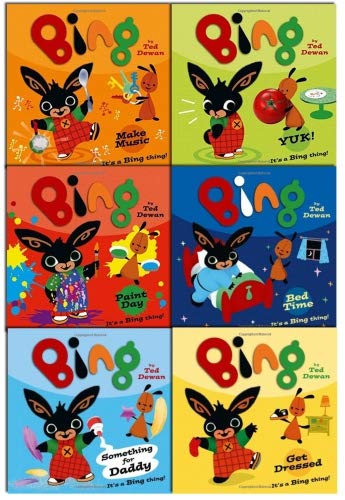 9780007953851: Bing 6 Children Story Books Collection Pack Set - (Bing: Something For Daddy, Make Music, Bed Time, Get Dressed, Yuk, Paint Day)