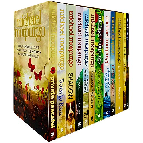 Stock image for Michael Morpurgo Collection 12 Books Box Set (Farm boy, Born to Run, Shadow, An Elephant in the Garden, The Amazing Story of Adolphus Tips, A Medal for Leroy, Running Wild, Private Peaceful, Alone on a Wide Wide Sea, Listen to the Moon, Little Manfred, The Butterfly Lion) for sale by GreatBookPrices