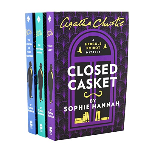 Imagen de archivo de The New Hercule Poirot Mysteries Agatha Christie Series Books 1 - 3 Collection Set by Sophie Hannah (The Monogram Murders, Closed Casket & The Mystery of Three Quarters) a la venta por GF Books, Inc.