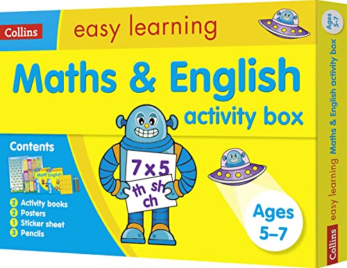 Imagen de archivo de Maths and English Activity Box Ages 5-7: Ideal for Home Learning (Collins Easy Learning KS1) a la venta por WorldofBooks