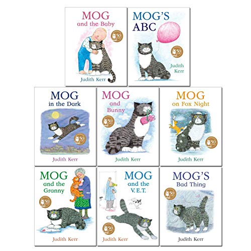 Stock image for Mog The Cat Books Series 8 Books Collection Set Pack By Judith Kerr (Mog and The Baby, Mog's ABC, Mog in the Dark, Mog and Bunny, Mog on Fox Night, Mog and the Granny, Mog and the V.E.T & Bad Thing) for sale by Books Unplugged