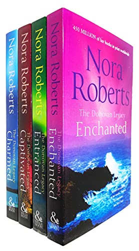 Stock image for The Donovan Legacy Series 4 Books Collection Set By Nora Roberts (Captivated, Entranced,Charmed & Enchanted) for sale by Revaluation Books