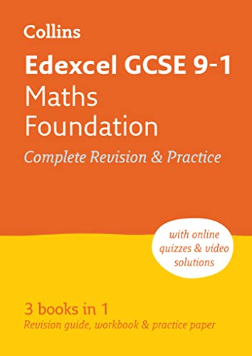 9780008112493: Edexcel GCSE 9-1 Maths Foundation All-in-One Complete Revision and Practice: Ideal for the 2025 and 2026 exams (Collins GCSE Grade 9-1 Revision)
