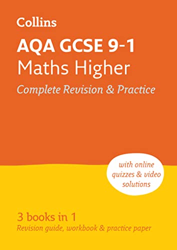 Stock image for Collins GCSE Grade 9-1 Revision - AQA GCSE 9-1 Maths Higher All-in-One Complete Revision and Practice for sale by WorldofBooks