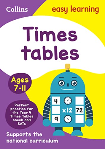 Imagen de archivo de Times Tables Ages 7-11: Ideal for home learning (Collins Easy Learning KS2) a la venta por WorldofBooks
