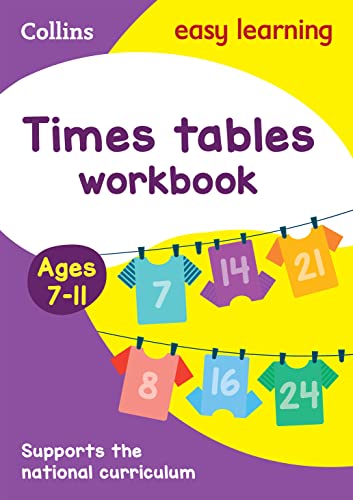 9780008134419: Times Tables Workbook Ages 7-11: Ideal for home learning (Collins Easy Learning KS2)