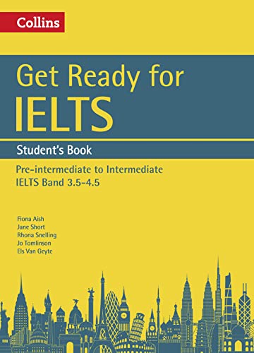 Beispielbild fr Get Ready for IELTS: Students Book: IELTS 3.5+ (A2+) (Collins English for IELTS) zum Verkauf von Pearlydewdrops