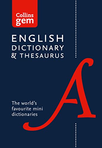 Imagen de archivo de English Gem Dictionary and Thesaurus The worlds favourite mini dictionaries Collins Gem Dictionaries a la venta por PBShop.store US