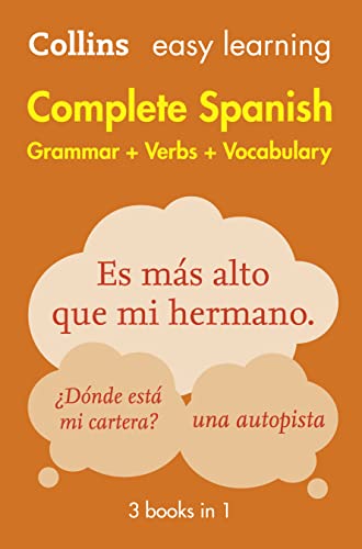 Beispielbild fr Complete Spanish Grammar Verbs Vocabulary: 3 Books in 1 (Collins Easy Learning) zum Verkauf von BooksRun